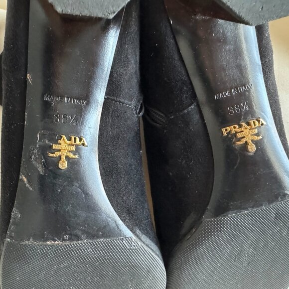 Prada Suede Ankle Boots, size 38.5 (fits like 8) - Picture 8 of 8